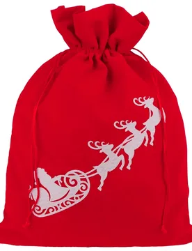 Velvet Gift Bag Sledge 30 cm x 40 cm - red - Female - Size: One Size - Hatshopping.co.uk - FashionsVida