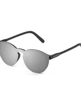 Lunettes De Soleil Riga Matte Black Silver Mirrow Flat/CAT3 unisex - Paloalto - FashionsVida