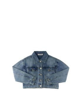 Giacca jeans cropped AZZURRO OXFORD 8