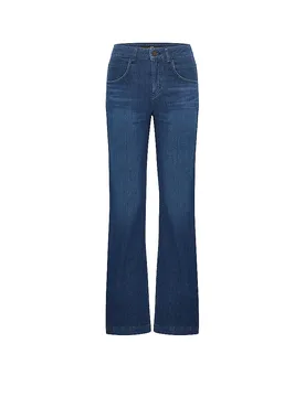 Jeans corte bootcut azul oscuro 38 - LANIUS - FashionsVida