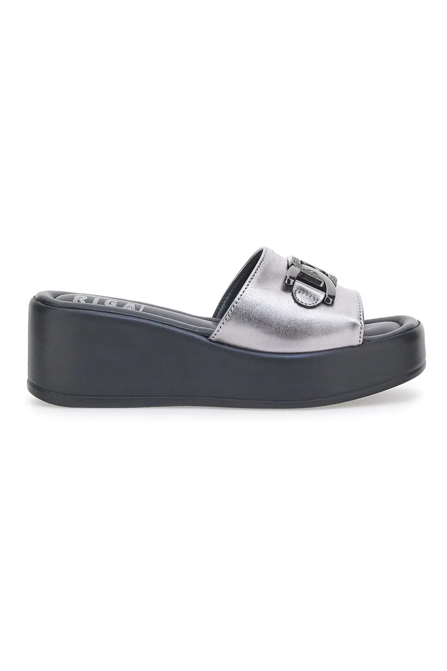 Ciabatte Platform 435126 Piombo 39 - PRIMA RIGA - FashionsVida