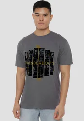 Unisex Thunderbolts Team Asterisk T-Shirt, Charcoal Size: Medium - Charcoal - Size: M