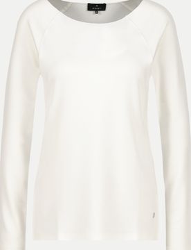 Monari Langarmshirt Weiß 44