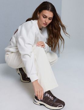 Sneakers sportive con tomaia in mesh e cuscino d’aria - marrone scuro