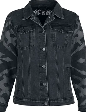 Rock Jeansjacke - Rebels & Reapers - S bis XXL - für Damen - Größe S - grau - Frauen - female - Rock Rebel by EMP - FashionsVida