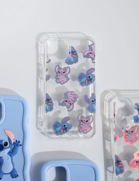 Cover per iPhone 13/14 con effetto olografico Stitch - multicolor