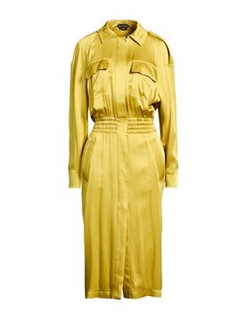 Vestido midi Mujer Mostaza 32,34,36,38,40,42 Mujer