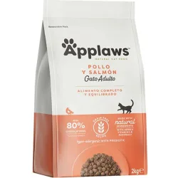 Pienso para gatos adultos pollo y salmón 2 kg