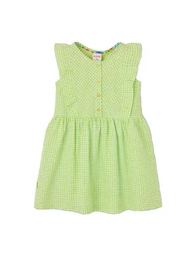 Boboli Robe Sans Manches 313175 Fluorescent Green Paintings 8 Années Fille