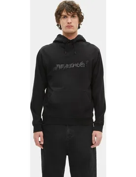 Sudadera de hombre negra con capucha "What is - The Kooples - FashionsVida