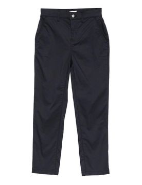 Pantaloni cropped blu a gamba dritta