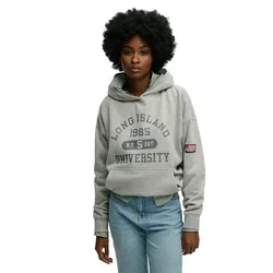 Sweat à Capuche Athletic Essentials Relax Grey Marl XS