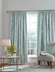Josette Pencil Pleat Blackout Curtains Duck Egg