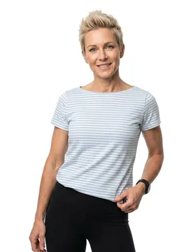 Teresa Short Sleeve T-shirt Pearl / Blue Bell S Women - Sea Ranch - FashionsVida