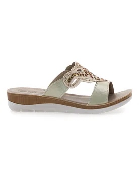 Ciabatte Platino Con Glitter 38 Bv 39 - Inblu - FashionsVida