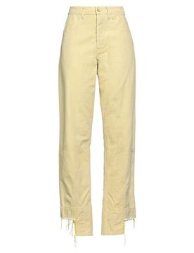 Pantalones vaqueros Mujer Amarillo 36 Mujer