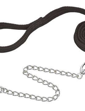 Führleine SOFT mit Kette, schwarz
