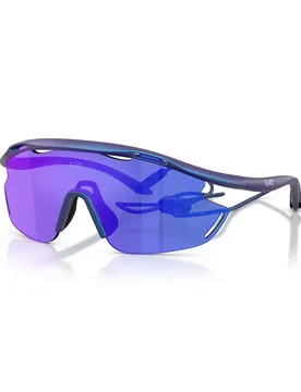 Lunettes De Soleil 0q74002 Matte Iridiscent Blue Dark Blue Mirror Violet/CAT2 Homme