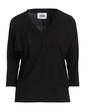 Camiseta Mujer Negro 34,36,38,40,46 Mujer - ALPHA - FashionsVida