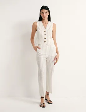 Sfera - Pantalón traje rayas - Sfera - FashionsVida