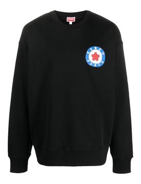 Kenzo Felpa in cotone con logo