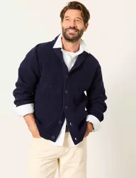 Cotton Rich Shawl Neck Cardigan Navy male