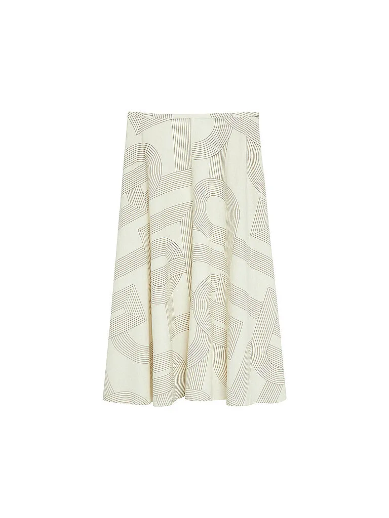 COMMA Midirock creme 40 damen - Comma - FashionsVida