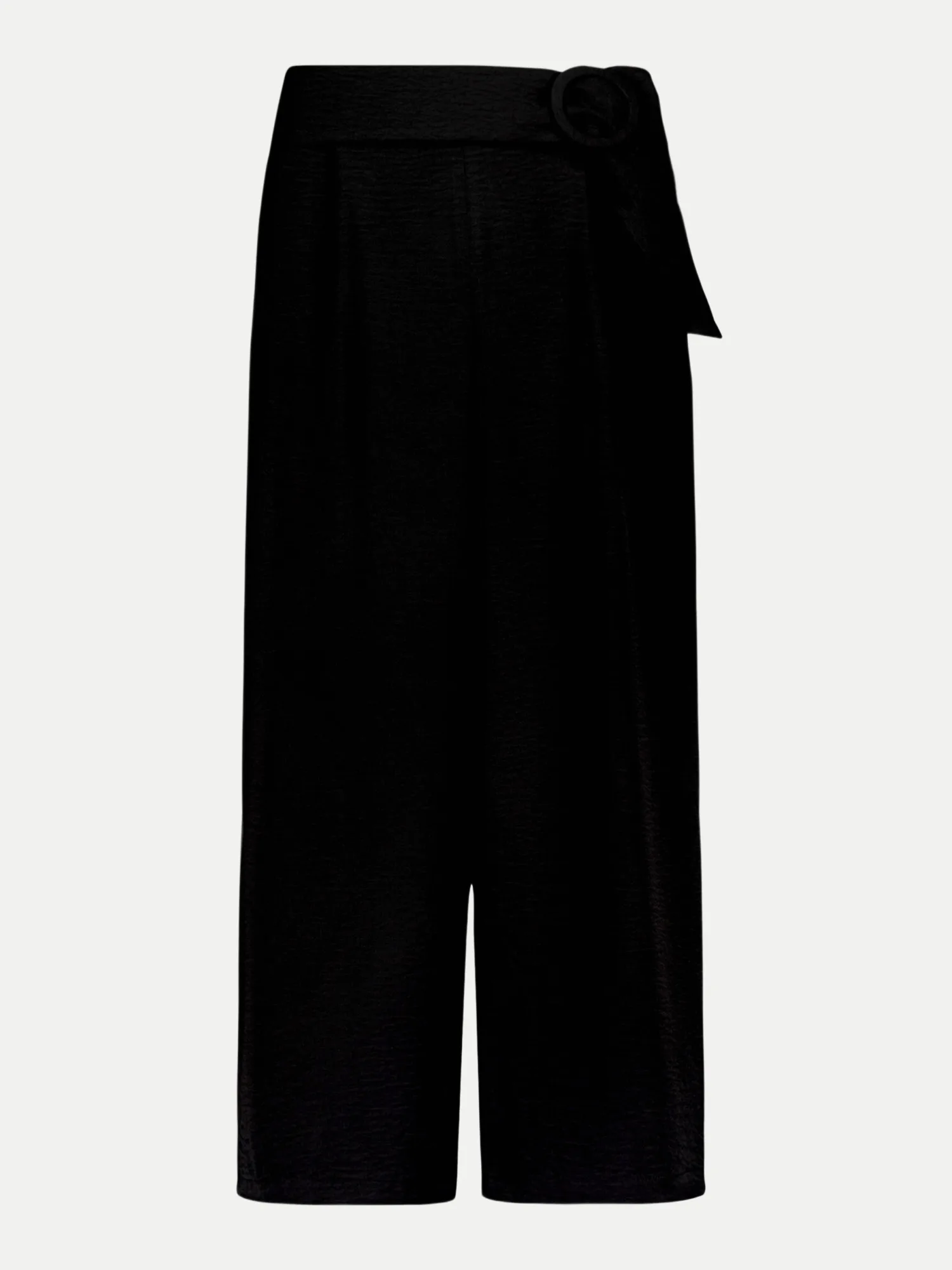 Hose 7/8 Länge mit Schnalle Schwarz 40 - Zero - FashionsVida
