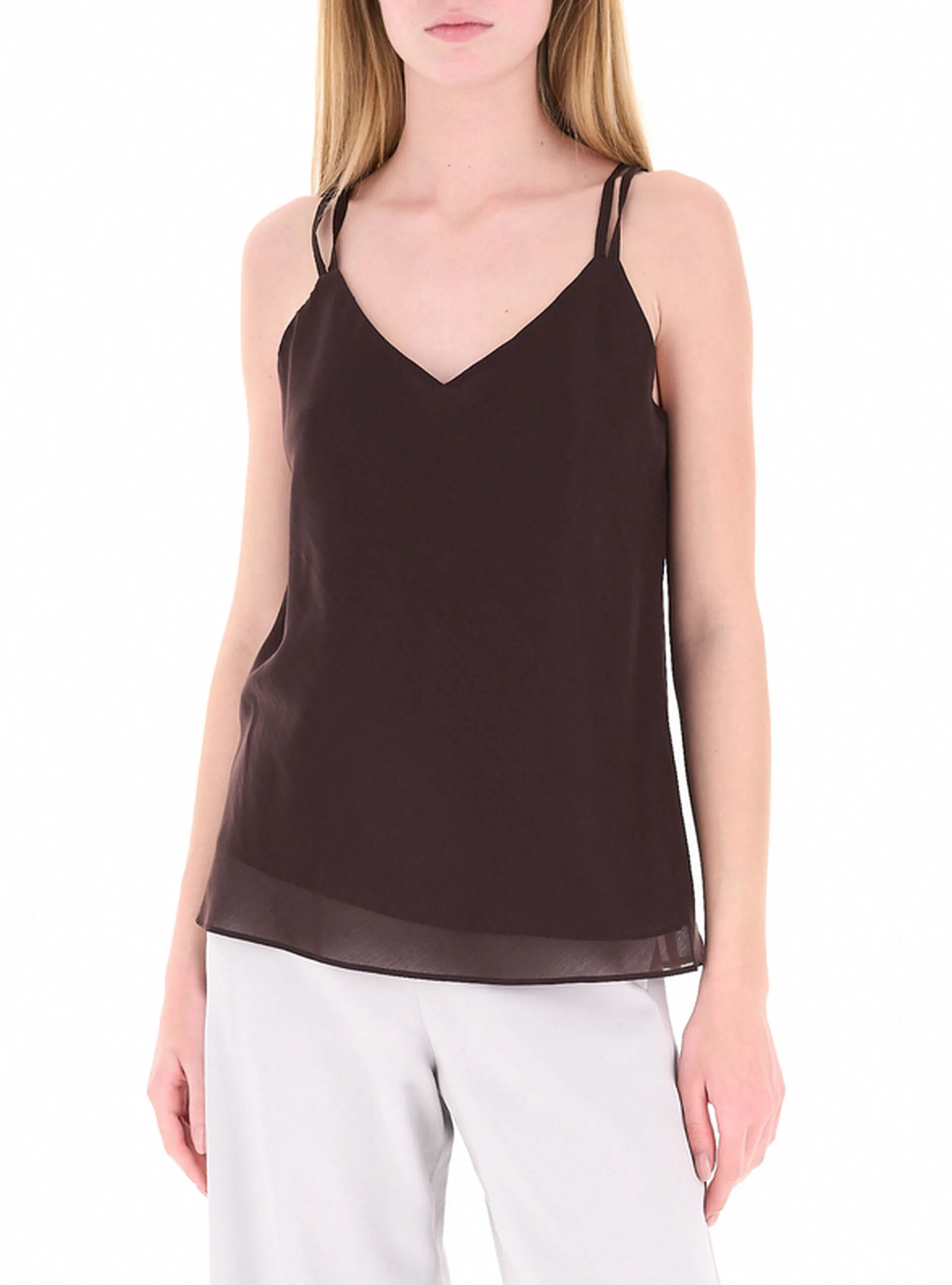 Blusa scollo a V TESTA DI MORO S - Rinascimento - FashionsVida