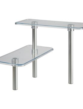 Küchen-Eckregal "Elegance" transparent