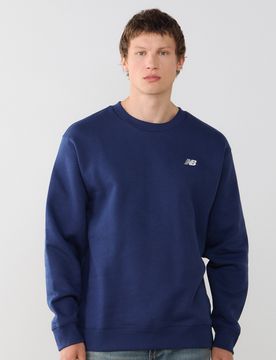Sweat Crew Small Logo marine/blanc l