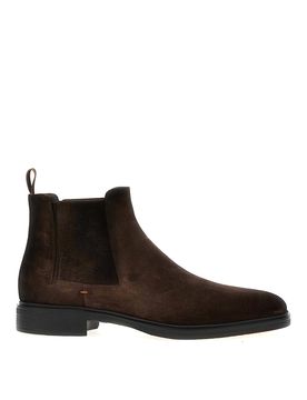 Santoni Suede Ankle Boots