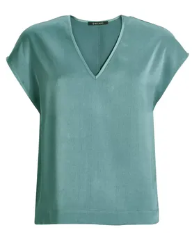Satintop mit V-Ausschnitt female