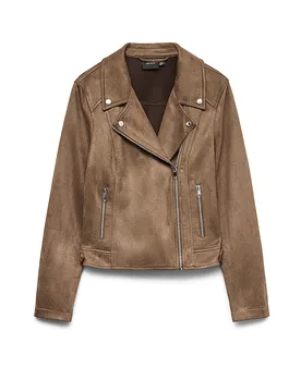 Veste aspect cuir VMJOSE marron L - Vero moda - FashionsVida