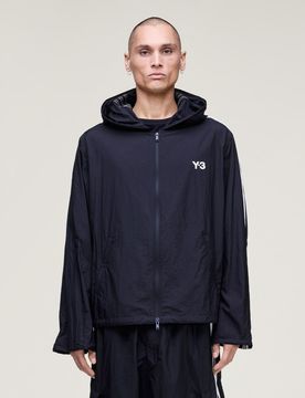 Y-3 NYLON WIRED 3 STRIPES TRACK TOP S Black