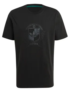 Crest Tee - T-Shirt-kurzarm - schwarz - Herren - Size: S - Adidas - FashionsVida