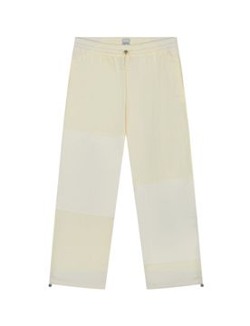 Squared Track Pants pantaloni tecnici in nylon - cream