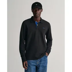 Polo à Manches Longues Reg Contrast Rugger Black 3XL