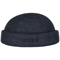 Willard Sustainable Docker Hat by - black-blue - Size: M (56-57 cm)