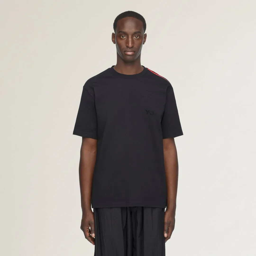 T-shirt a manica corta Y-3 Gradient Stripes S Black - Adidas - FashionsVida