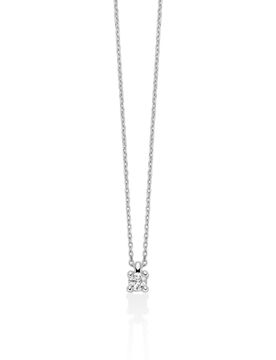 Collana Donna Oro Bianco 9kt Diamanti CLD5447