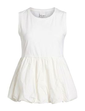 ICHI Top Damen Elfenbein M,XS Damen