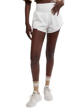 Carpe Diem High Waisted Shorts White female - FP Movement - FashionsVida
