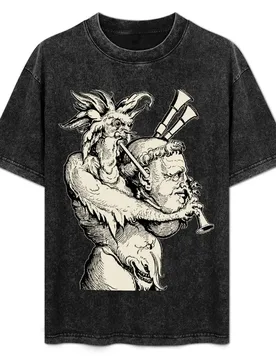Devil with the bagpipes T-Shirt anime t shirts for man t shirts with prints man t shirt cotton shirt personalised T-Shirt - Aliexpress - FashionsVida