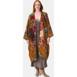 Chaqueta larga de terciopelo Primula Gold