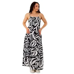 Robe Sans Manches Paradise Maxi Black Injun S