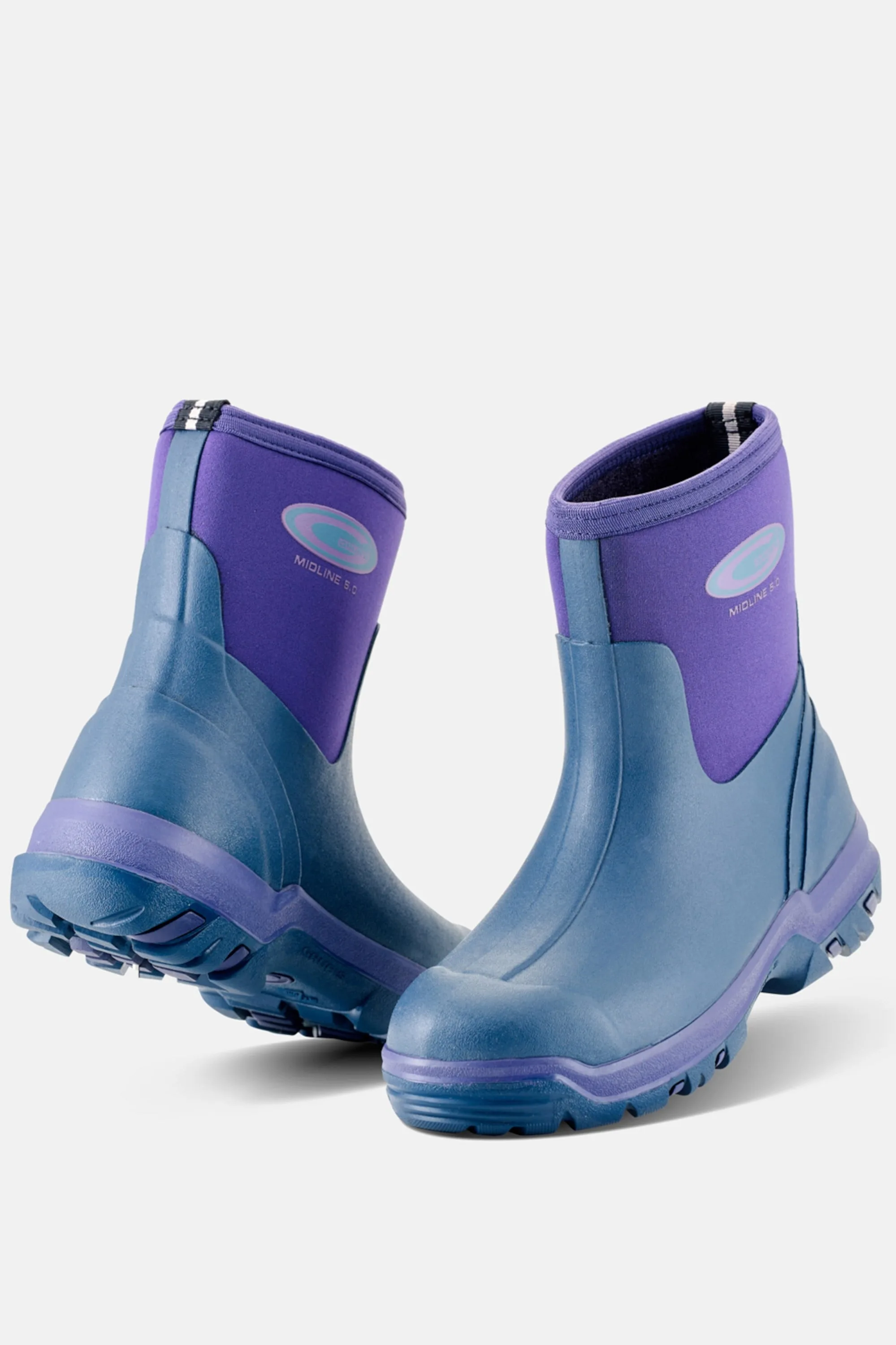 Midline Womens Mid Height Wellies - - Size: 8 - GRUBS BOOTS - FashionsVida