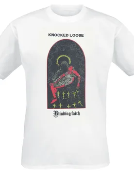 T-Shirt - You won't go before you're supposed to - S bis 3XL - für Männer - Größe XXL - weiß - Lizenziertes Merchandise! - Männer - male - Knocked Loose - FashionsVida