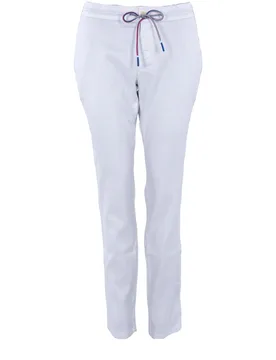Hose Clara-Linen Twill, weiss 44 - Alberto - FashionsVida