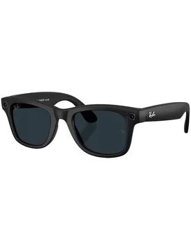 Lunettes de soleil photochromiques connectées - Ray-Ban META Wayfarer - Gen 2 Matte Black/Transitions Grey - Noir - Ray Ban - FashionsVida